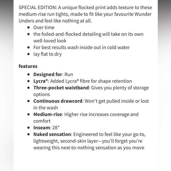 Lululemon Speed Wunder Mid-Rise Tight Speckle Shine - Picture 11 of 11